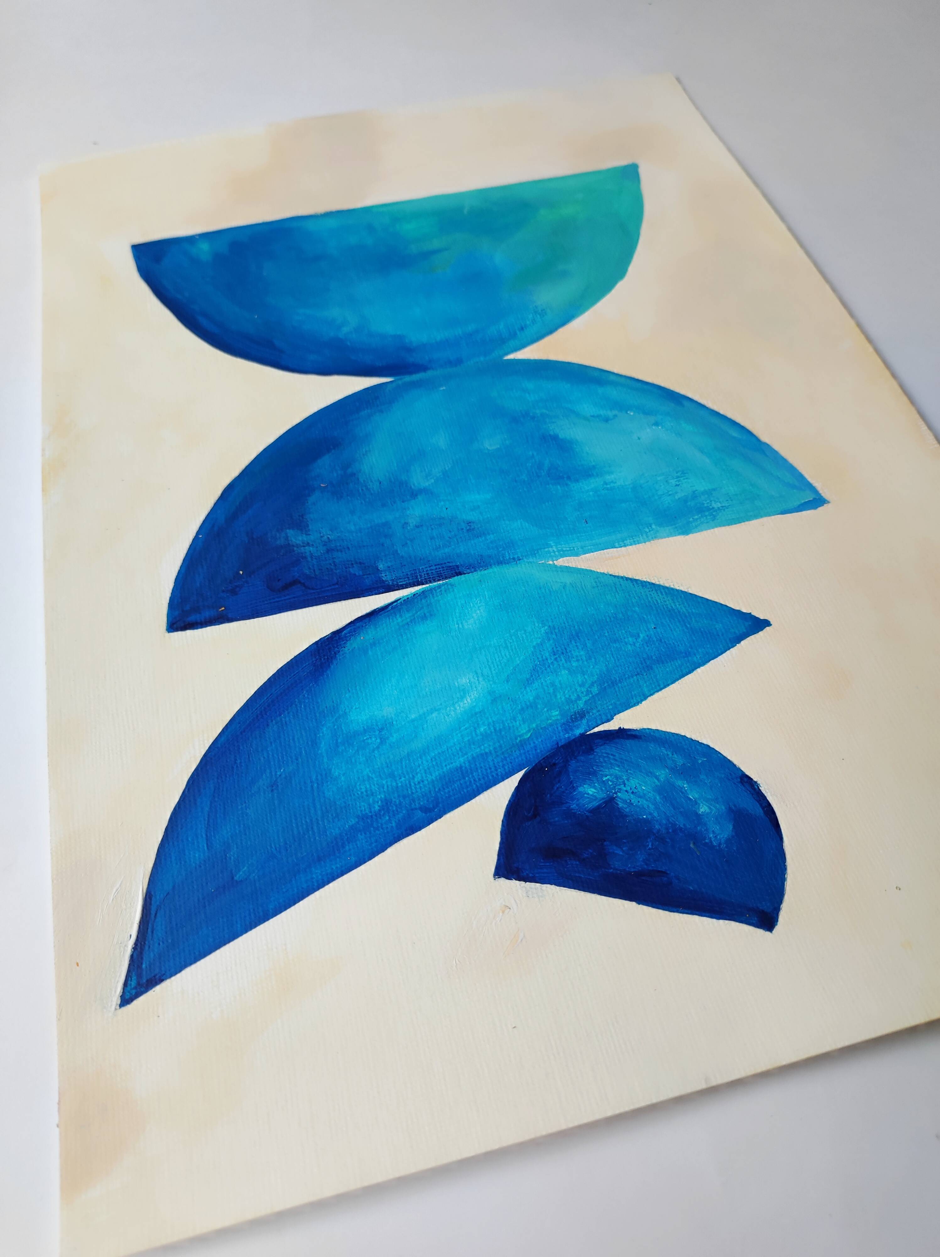 Minimalist geometric painting