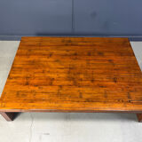 Large coffee table in bamboo attributed to Axel Vervoordt, 1980s