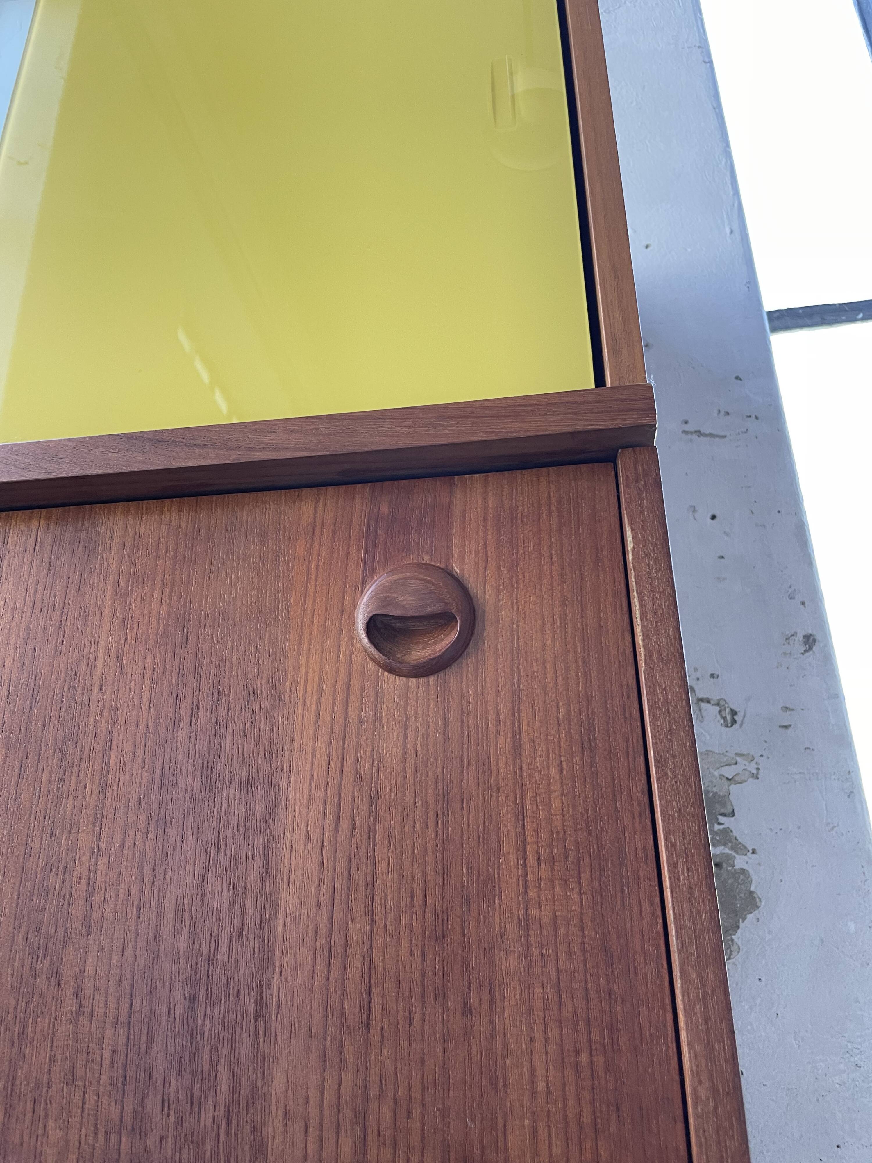 Modernist teak secretary desk, 1950s