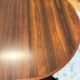Extendable round table in solid teak and Rio rosewood – 1960s/70s