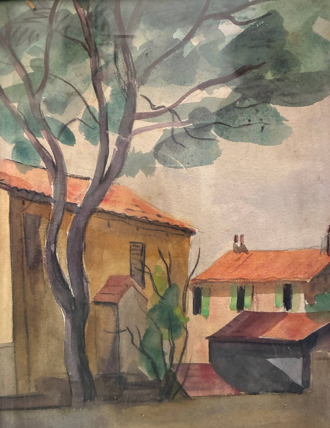 Village house landscape 20th century