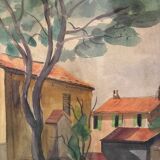 Village house landscape 20th century