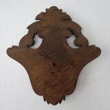 Carved wood pediment - cherry tree
