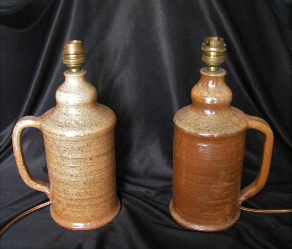 Feet of lamps in sandstone