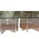 Table basse Cheverny modèle Mini star 1970 vintage plexiglas et verre