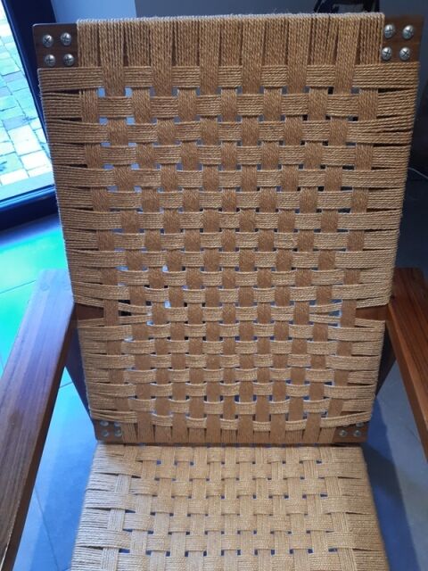 Old brutalist armchair