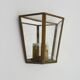 Louis XIII wall light in brass and glass. 1960s