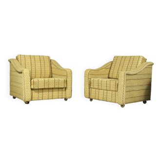 Pair of Premier Club Chairs by Interier Praha, 1970s
