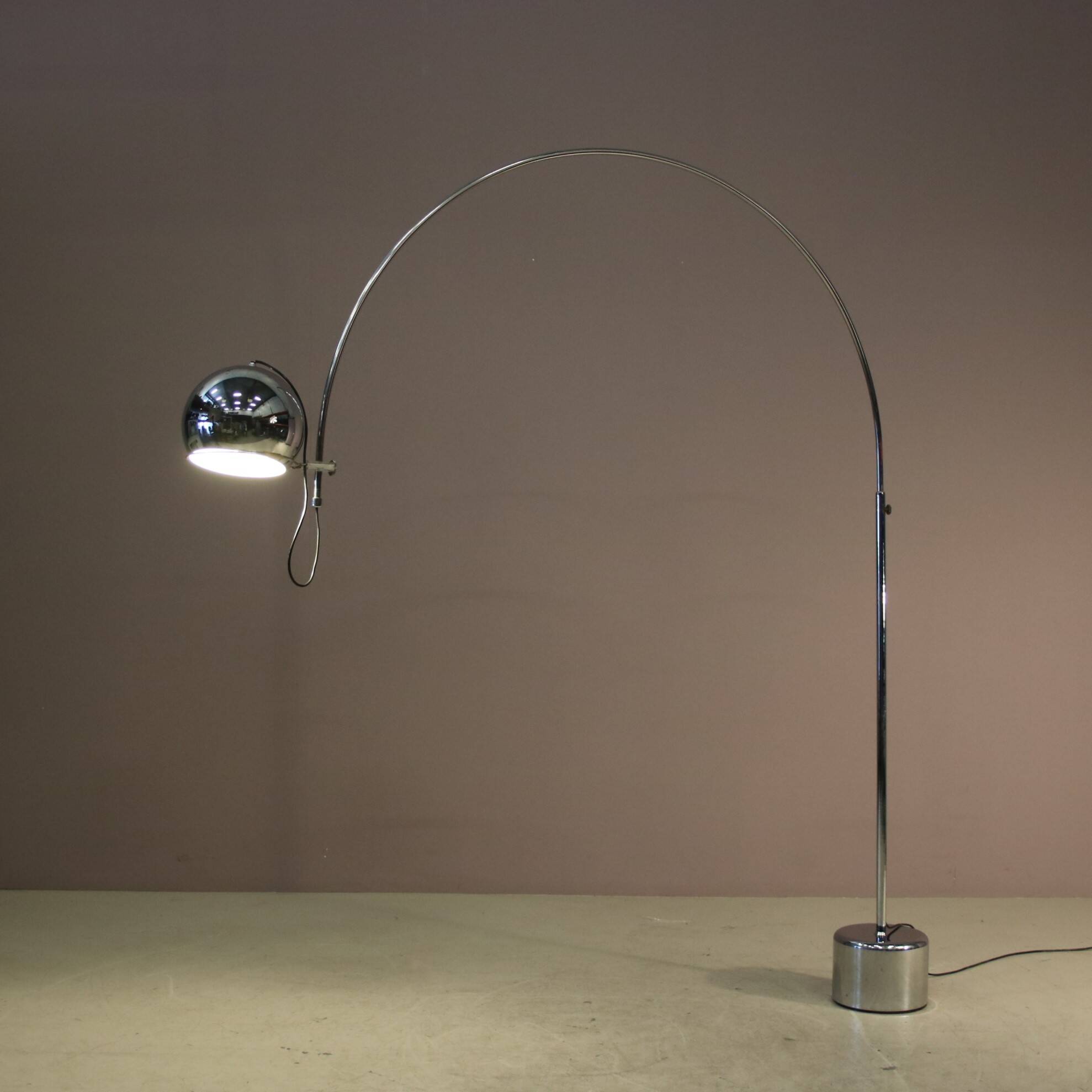 1970s Large adjustable arc lamp by Gepo, Netherlands