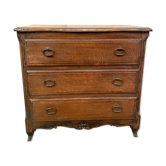 Commode néo rustique en chêne XX siècle