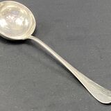 Silver-plated cream ladle signed christofle, baguette rush model