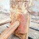 Wooden bench