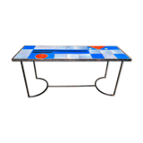 Ceramic coffee table signed