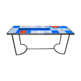 Ceramic coffee table signed