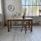 Table de ferme chêne doré 160cm