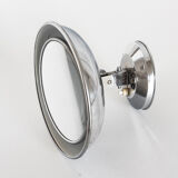 Vintage magnifying mirror with light and adjustable, France 1940.