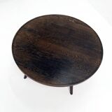 Rural Coffee Table with Contemporary Architecture, Solid Wenge Wood