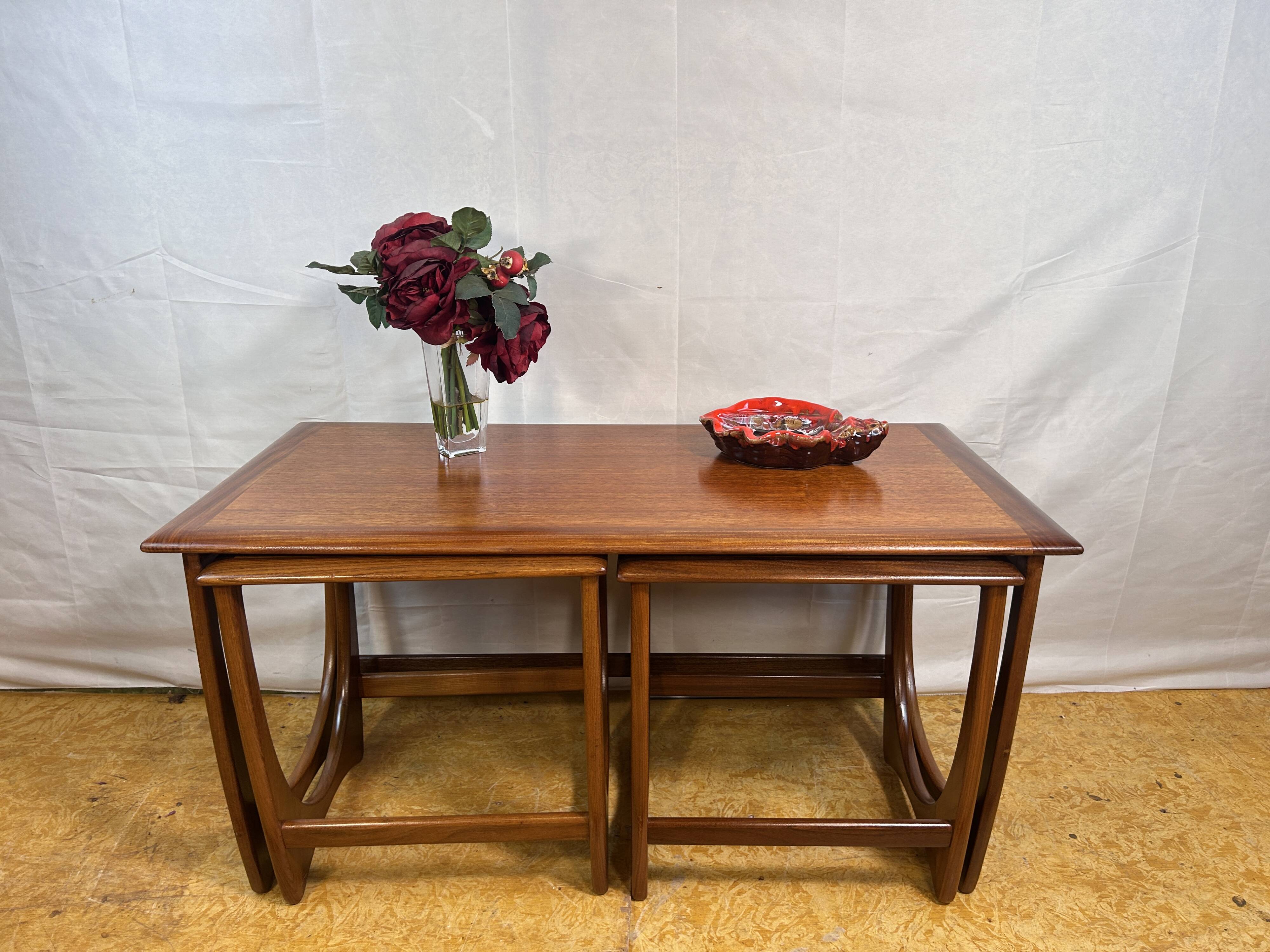 Mid-Century Retro Vintage Teak Nest of Tables by G Plan – Astro Line