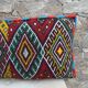Coussin Kilim berbère vintage, Maroc