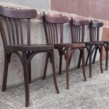 Baumann bistro chairs, 1950s. (Set of 4)