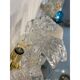 Applique murale contemporaine en verre de Murano transparente « Lingue » dans le style Barovier