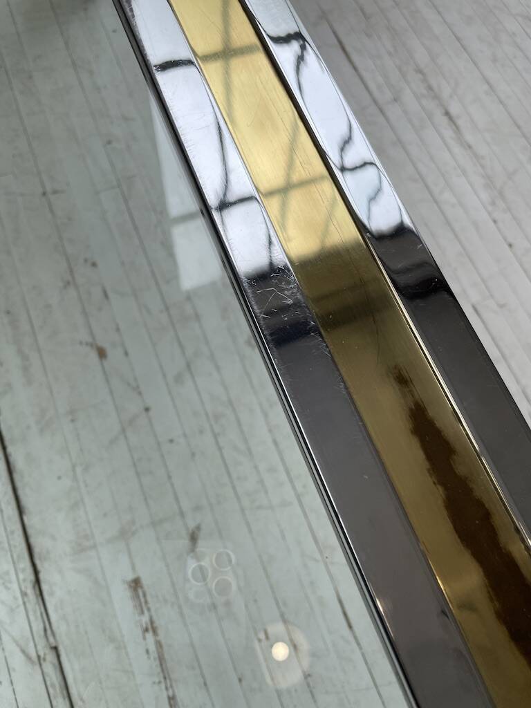 Romeo Rega chrome brass coffee table