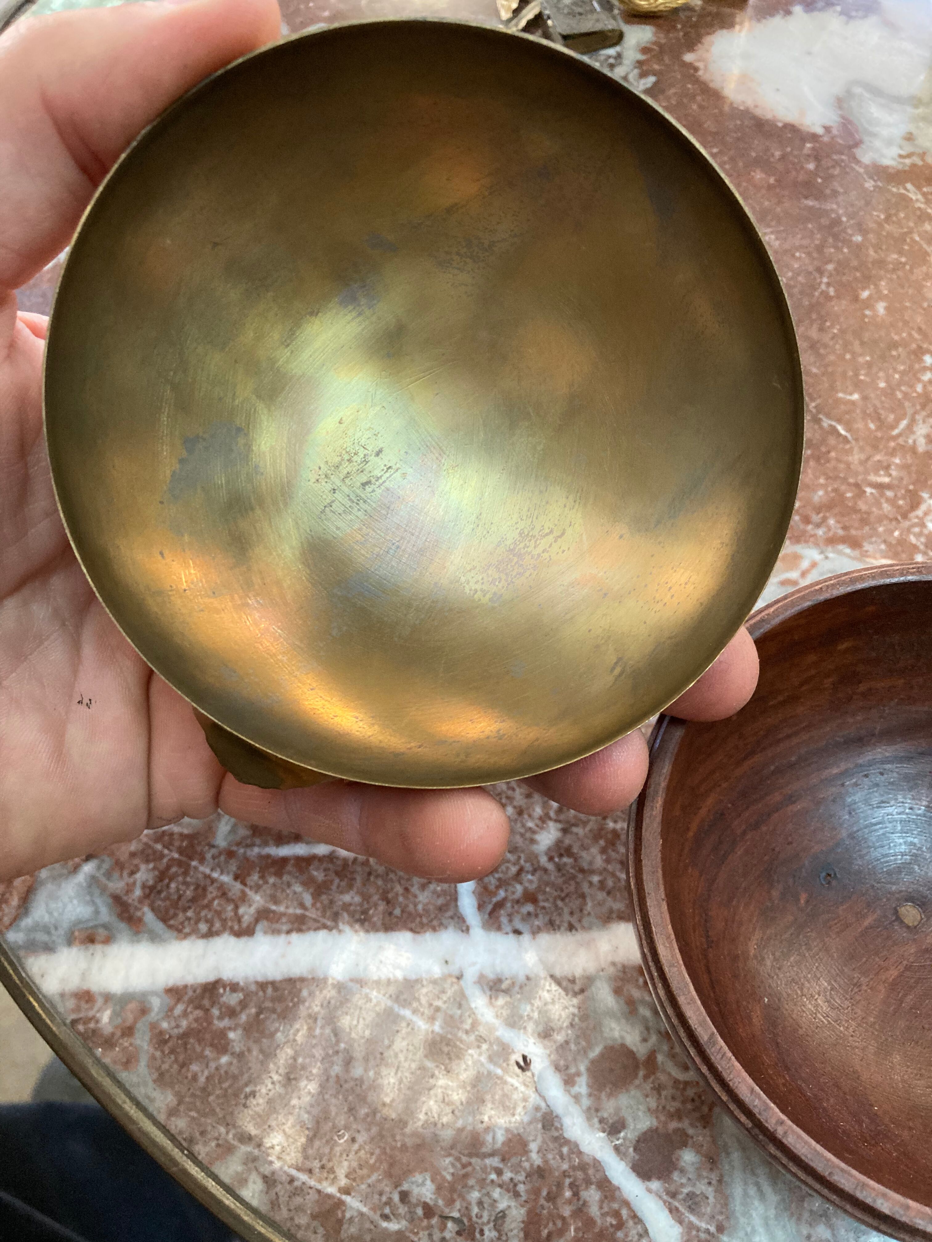 Bird box (wood and brass)