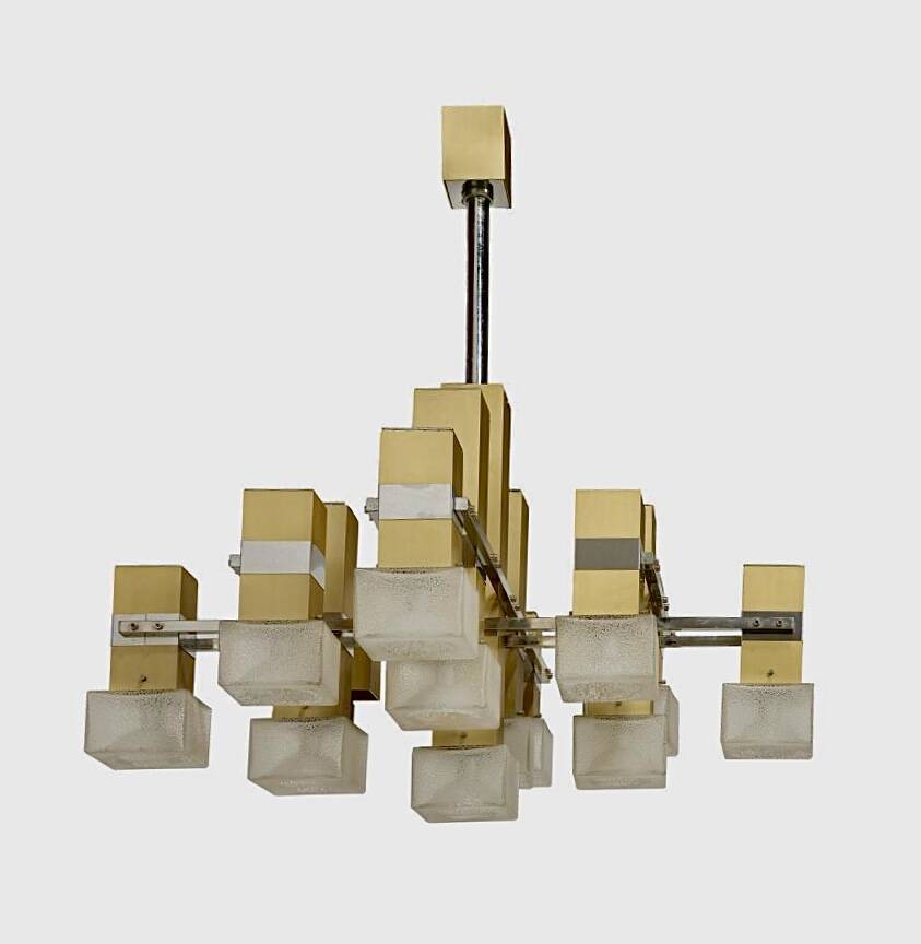 Sciolari 13-light chandelier from the 60s