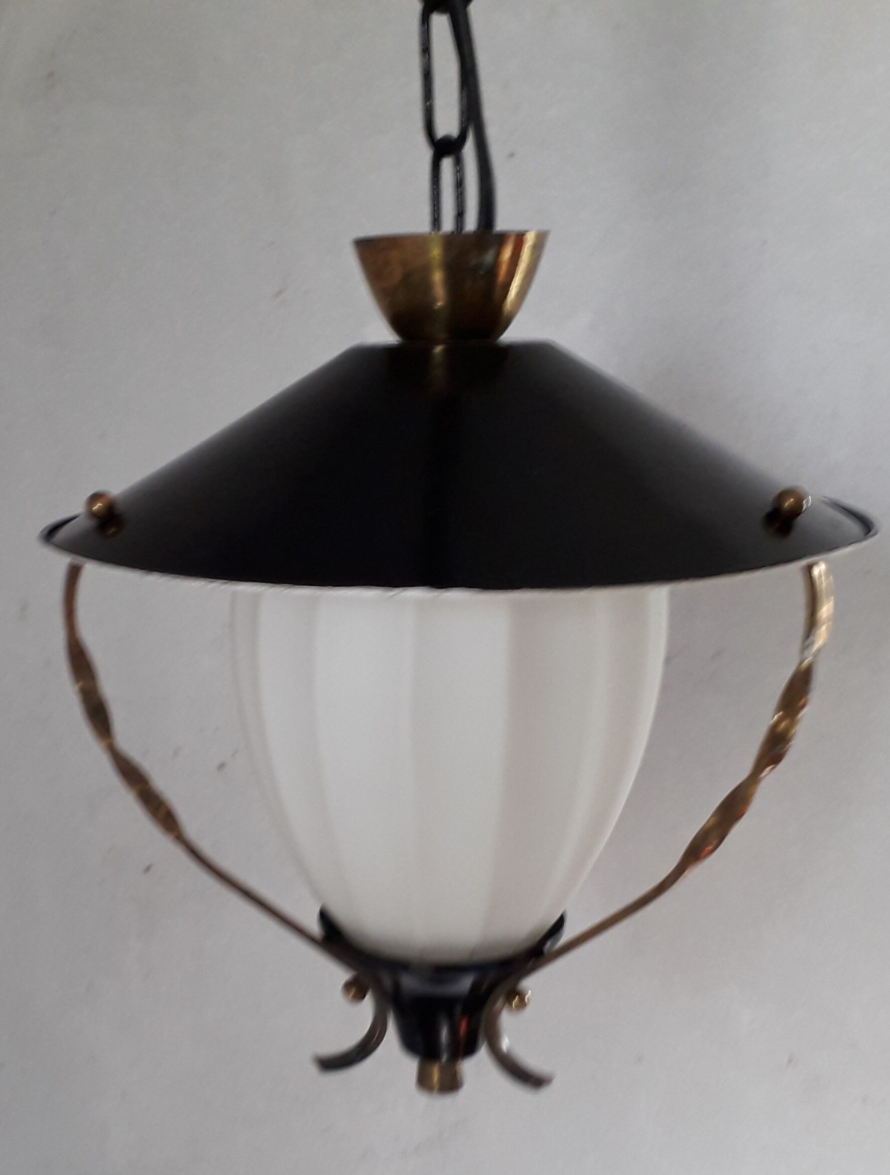 Hanging year 50 metal and opaline