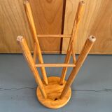High wooden stool