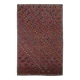 6x10 Deep Burgundy Vintage Kilim Rug, 194x314 Cm