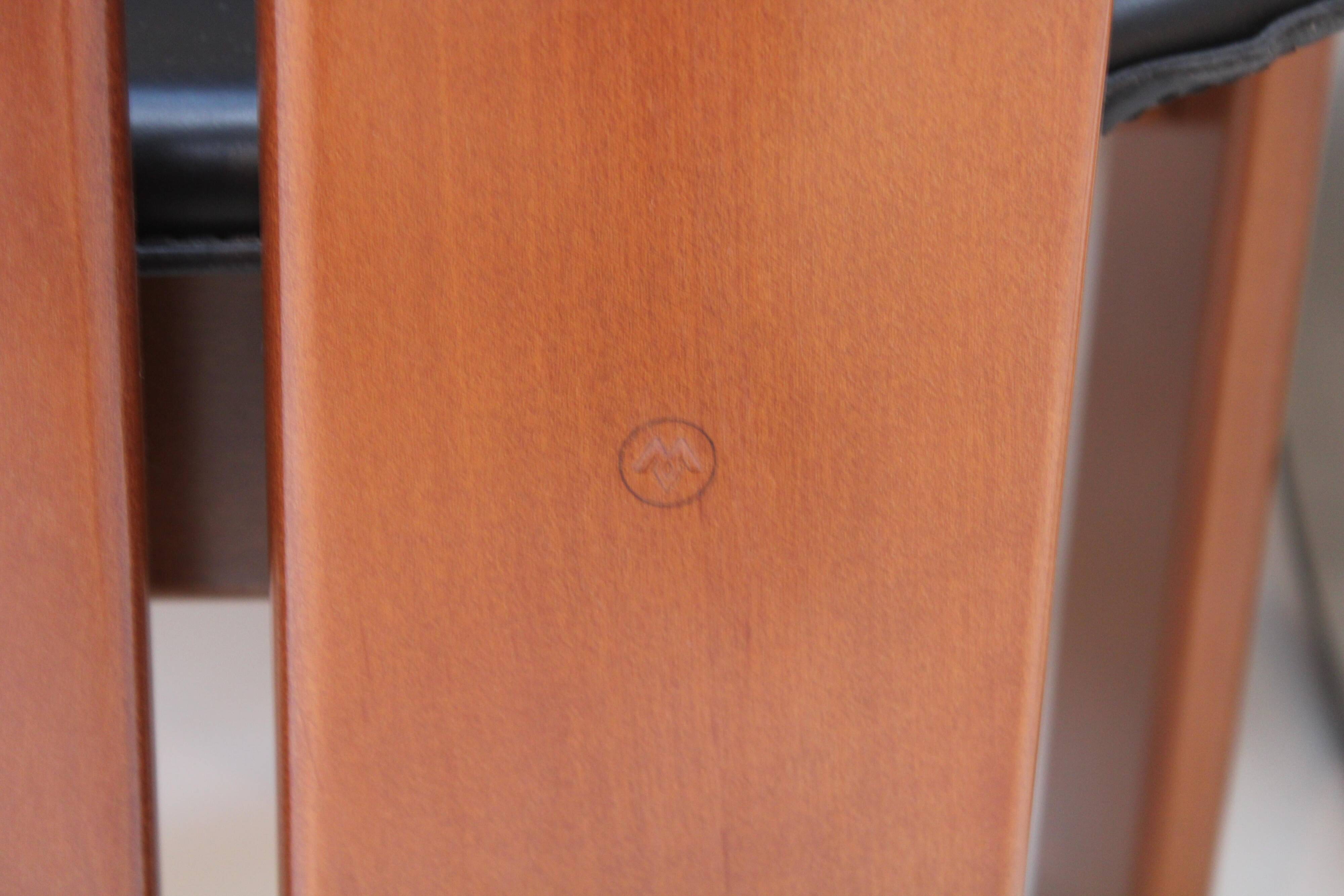 Original Africa Italian Dining Chairs Designed by Afra & Tobia Scarpa Maxalto