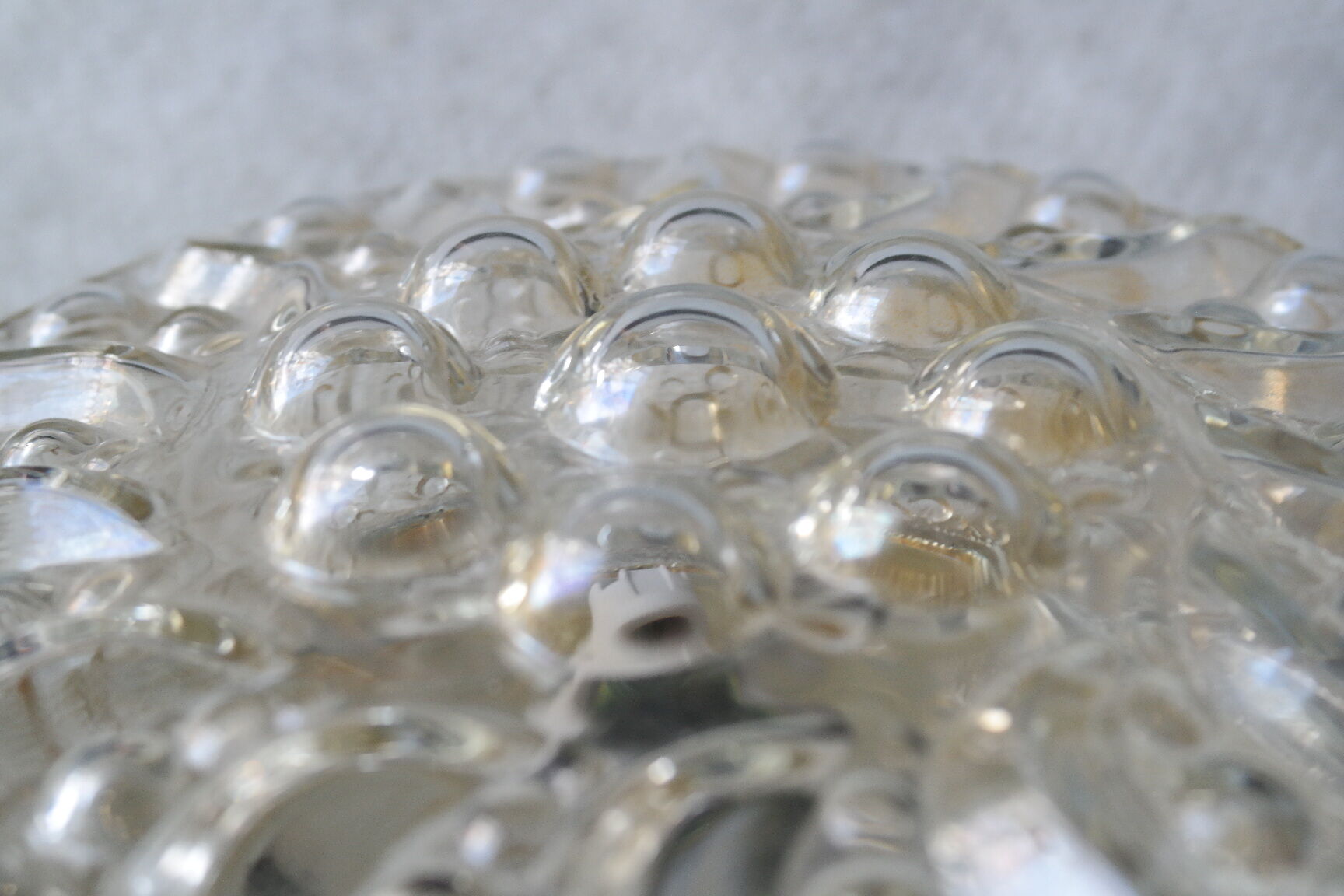 Ceiling light bubbles Helena Tynell amber glass