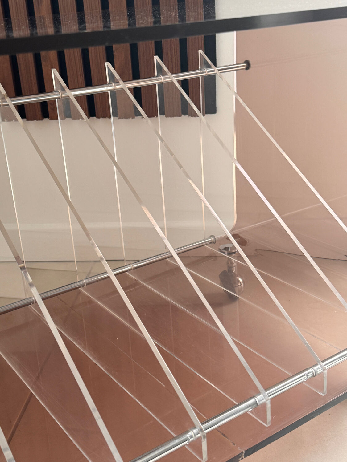 Vintage M. Dumas Roche Bobois coffee table/vinyl record cabinet