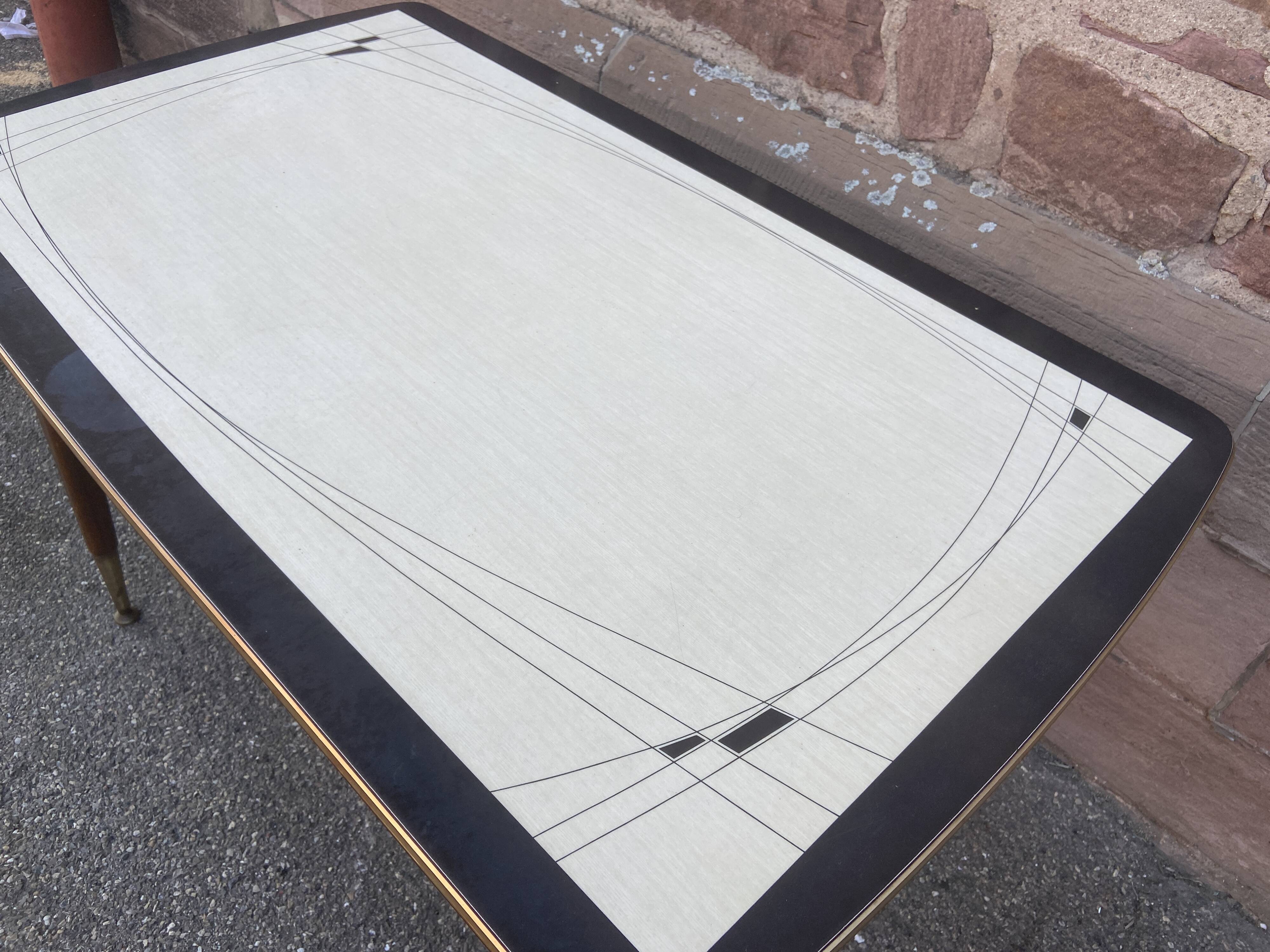 Vintage table with dining room or living room system formica extensions 1960