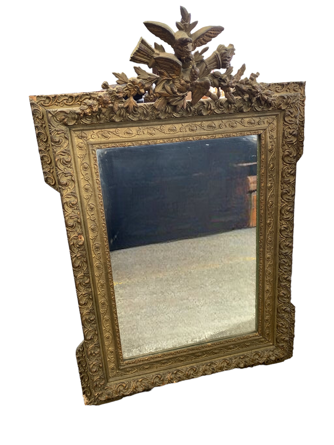 Old gilded mirror