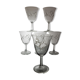 Set de 6 verres à eau / vin Années 60