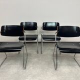 Mid-century modern dining chairs no. 614/3 by Klaus Franck for Wilkhahn