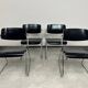 Mid-century modern dining chairs no. 614/3 by Klaus Franck for Wilkhahn