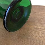 XXL mid-century Medici vase in Empoli glass Italian work 1960