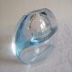 Ancient soliflore vase in bluish glass