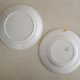 Set of 2 mismatched iron earth plates Digoin
