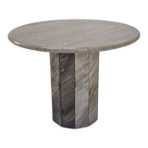 Round italian marble coffee or side table, 1980's