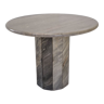 Round italian marble coffee or side table, 1980's