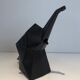 Black ceramic elephant jug