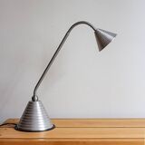 Lampe en aluminium brossé type a9303, ikea, années 80-90