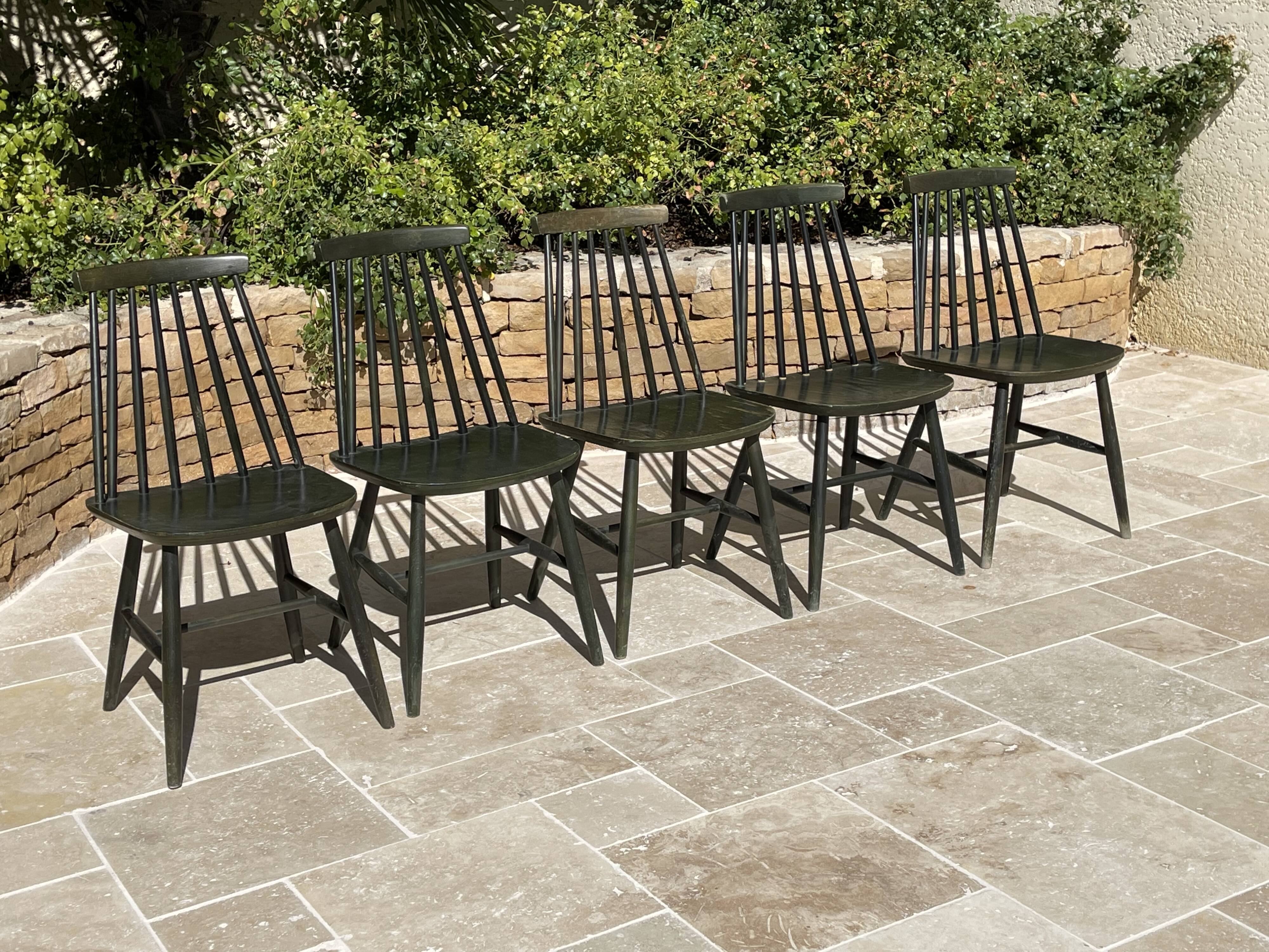 5 Ikea chairs circa 1960, Tellus model