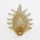 Pair Barovier & Toso Style Modern Italian Murano Glass Leaf Sconces