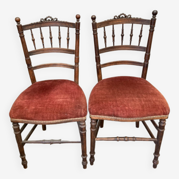 Paire de chaises anciennes