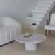 Table basse circulaire Omega - Travertin Naturel